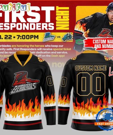 Toledo Walleye X Firefighter Appreciation Night Hockey Jersey