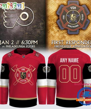 Vegas Golden Knights Special New Firefighter Hockey Jersey