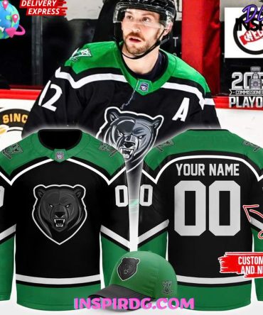 Binghamton Black Bears X 2025 Commissioners Playoffs Hockey Jersey
