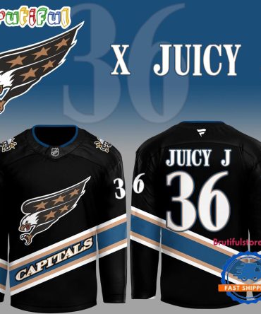 Washington Capitals X 36 Juicy J Hockey Jersey