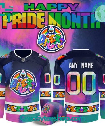 Edmonton Oilers X Happy Pride Month 2025 Special Hockey Jersey