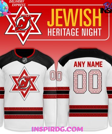 New Jersey Devils Jewish Heritage Night 2024 Hockey Jersey